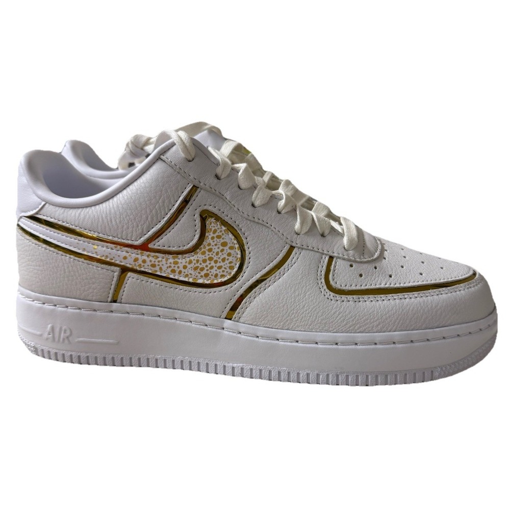 Nike By You Air Force 1 Cristiano Ronaldo White Gold | DN2501 991 Men Size 10.5